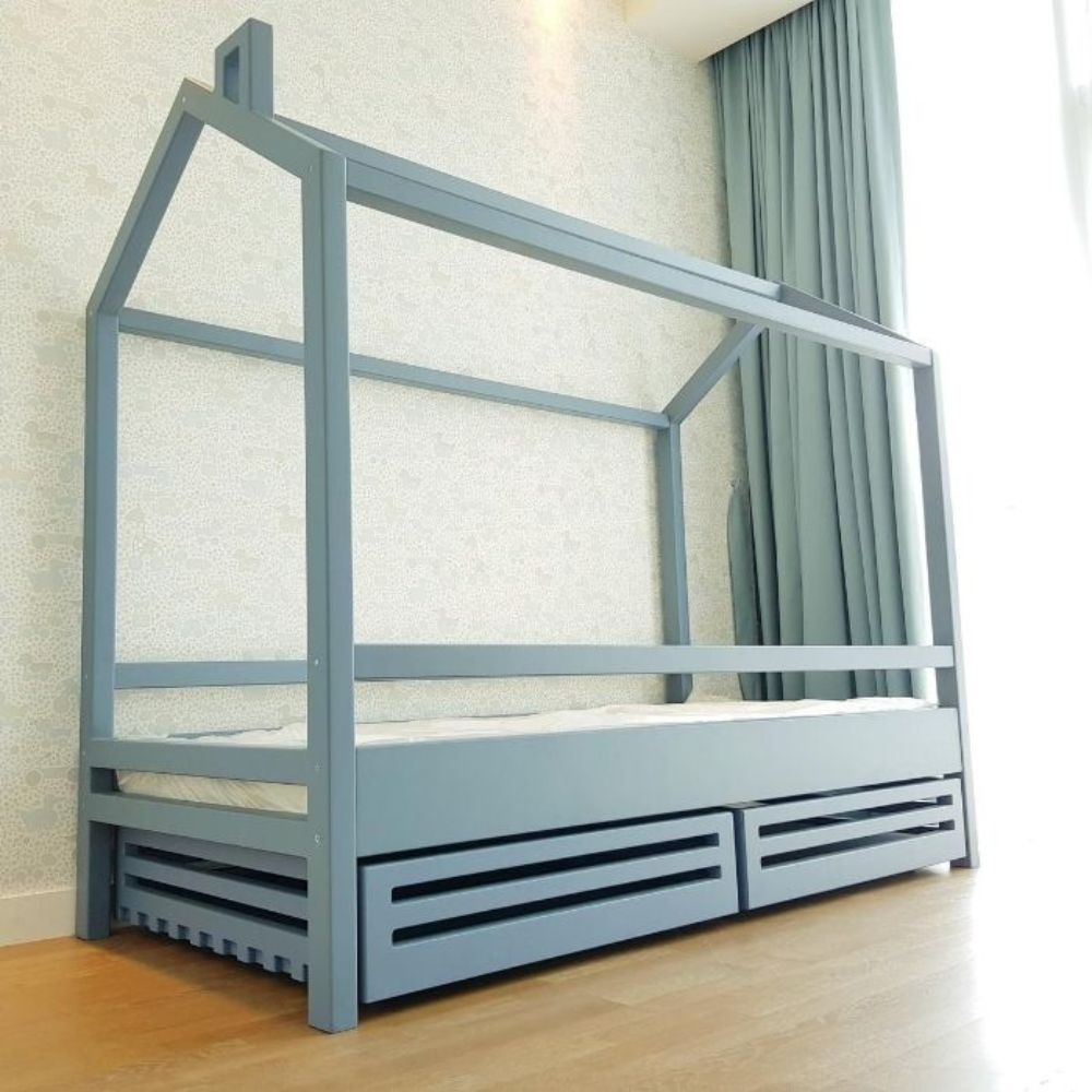 BED8 House Frame with Storage Drawers (2)