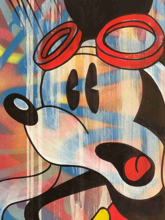 Mickey, graffiti, wall décor Dubai, wall art, wall art Dubai, pop art, Dubai artists, art on canvas, spray paint art, paintings online, Dubai paintings online, Charlie's box (3)