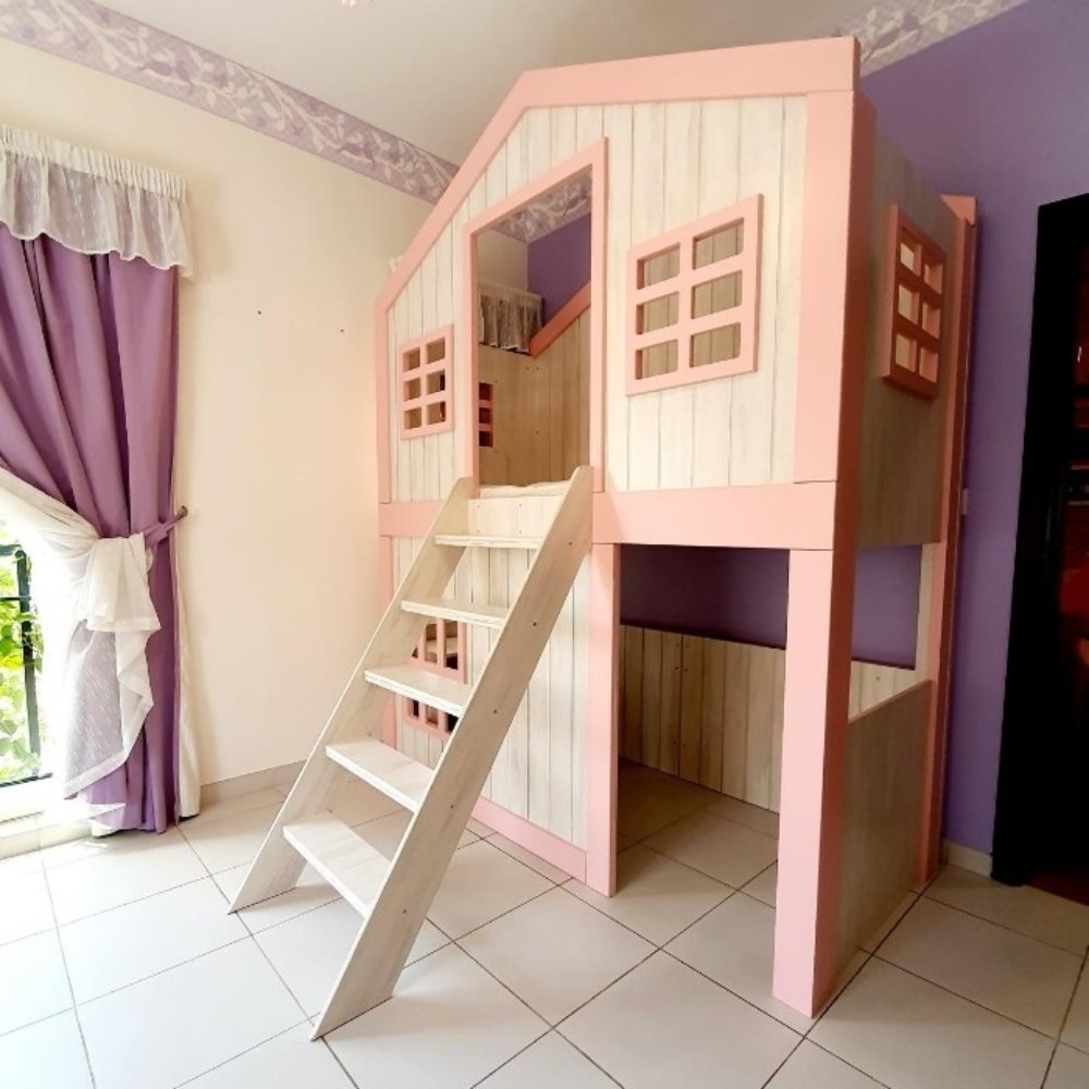 BED7 Treehouse Bunk Bed with Ladder
