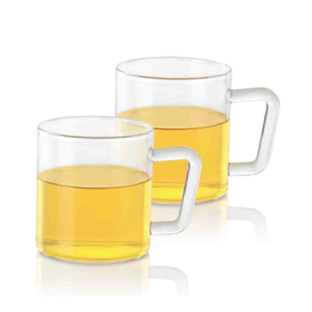 Borosil Vision Classic Glass Mug 305ml - Set of 2 – Home Hub ME