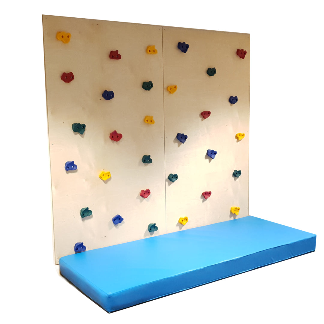 CLI2 - CLIMBING WALL WITH SAFETY MAT - 2 PANELS