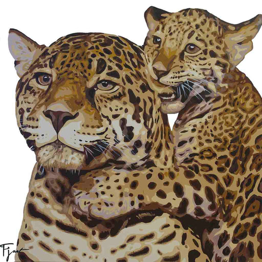 FP3 Family homehubme l leopard, family, leopards, unique, art, animalart, painting, handmade