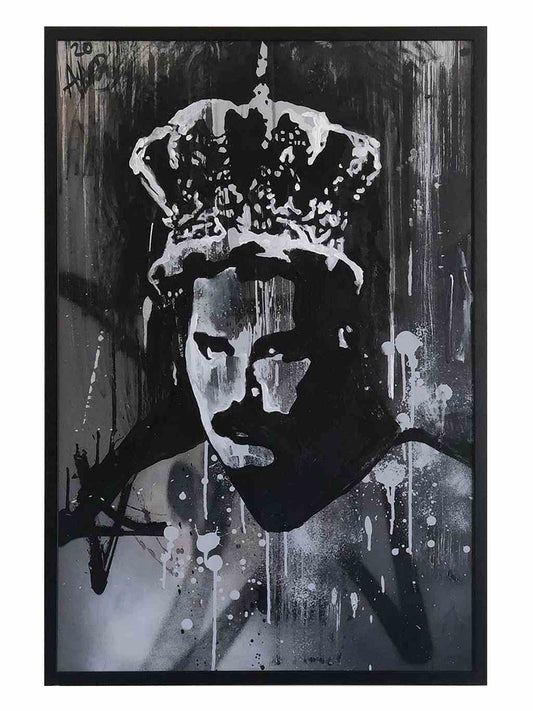Freddie Mercury, graffiti, wall décor Dubai, wall art, wall art Dubai, pop art, Dubai artists, art on canvas, spray paint art, paintings online, Dubai paintings online, Charlie's box (5)