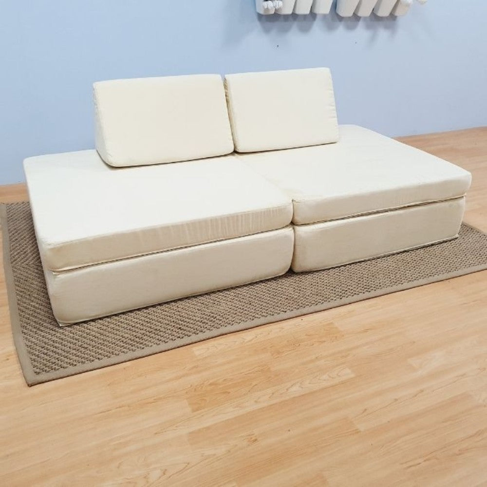 ISOFSEA9 Play Sofa in White Suede (4)