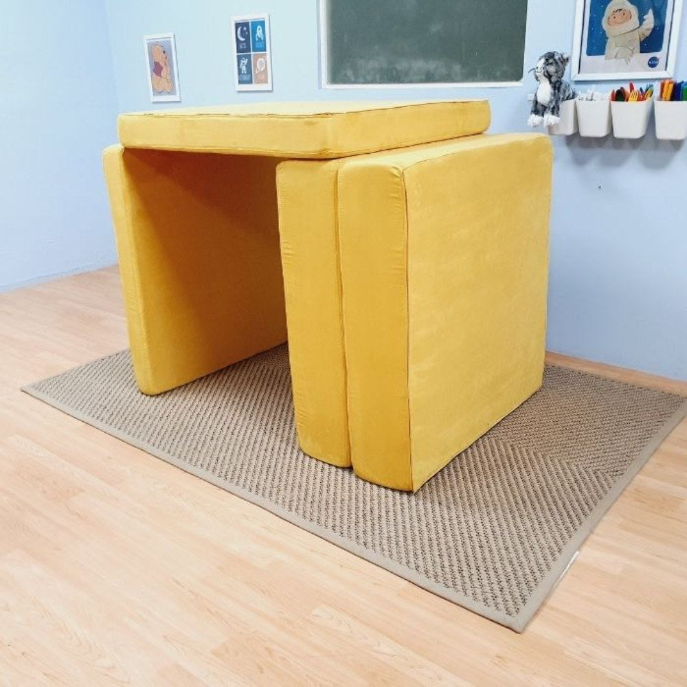 ISOSEAF9 Play Sofa in Yellow Suede (4)