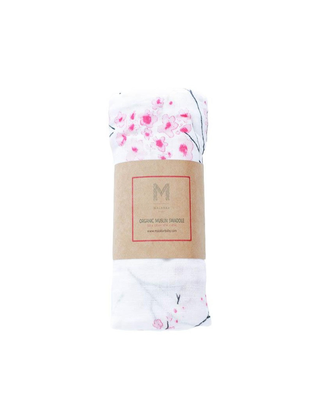 Malabar_Baby_Cherry_Blosson_Baby_Swaddle_Blanket_Packaging_Image