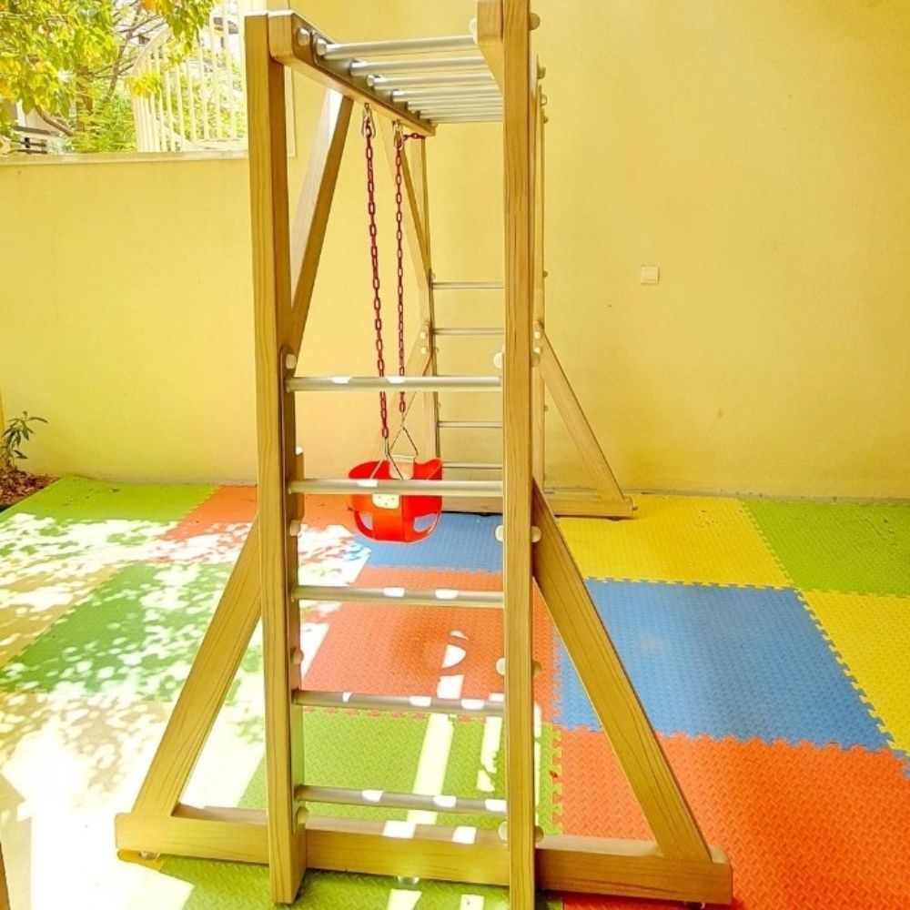 OUTCF8 Freestanding Monkey Bars with Swing (3)