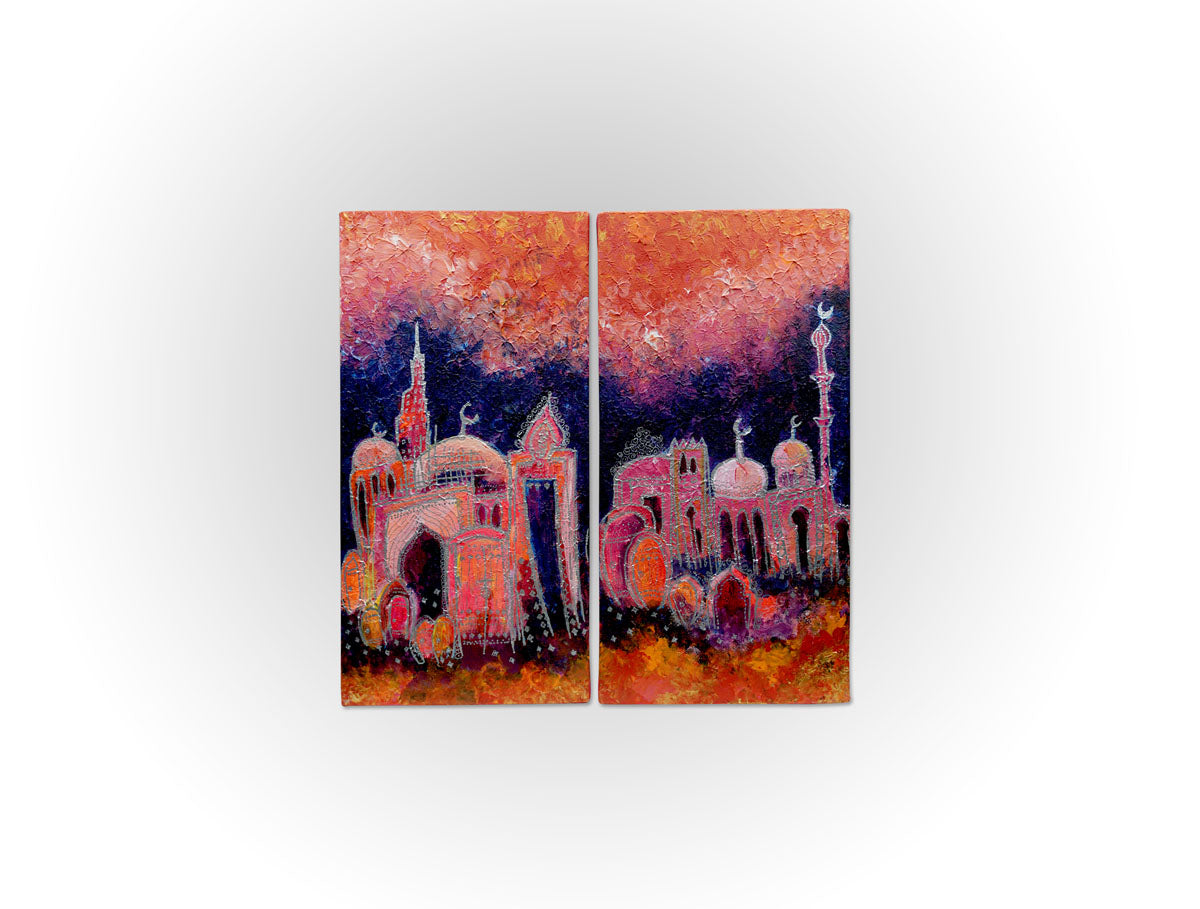Painting Dar Al Khaleej – 7 (diptych)