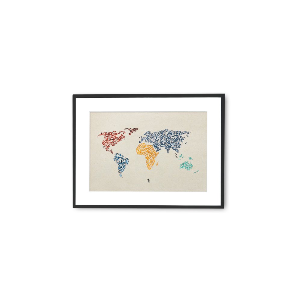 World Map mockup Plain Background
